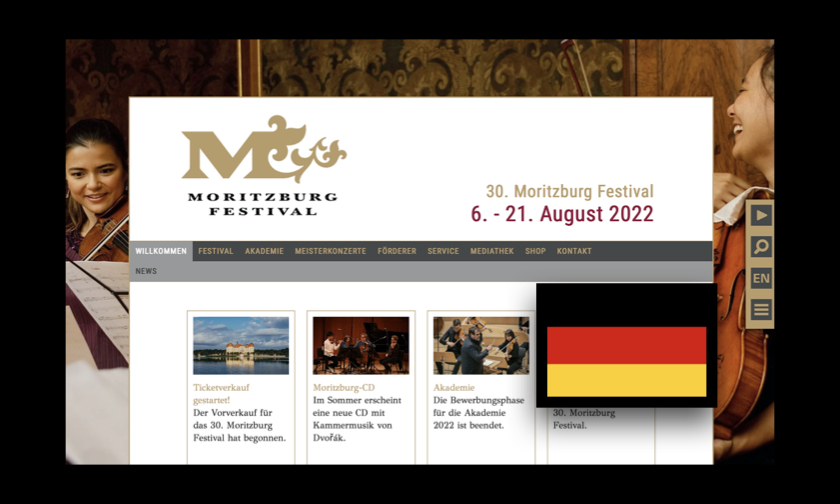 Moritzburg Festival ｜ Moritzburg Festival | Around the Music Festival