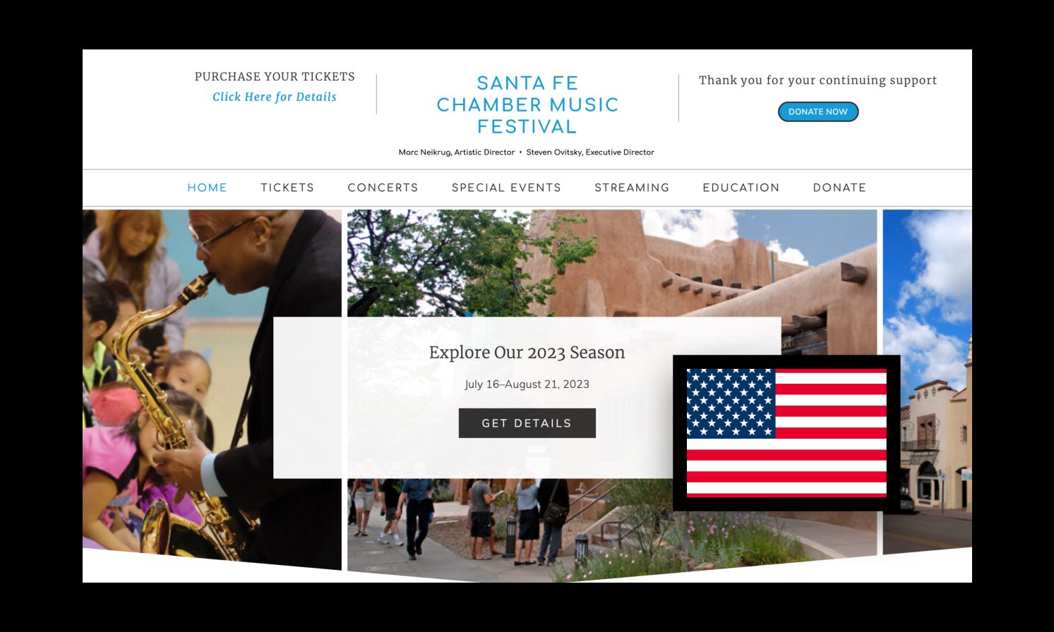 サンタフェ室内楽音楽祭Santa Fe Chamber Music Festival 月刊音楽祭